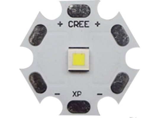 Cree XP-L V2 1A, 1150 LM, 6500K en placa de 20 mm