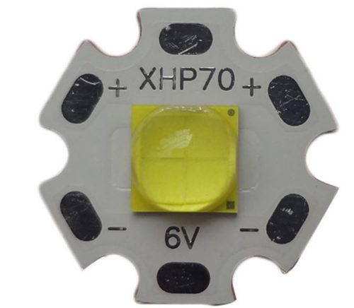 Cree XHP70.2 P2 1C en una placa de 20 mm