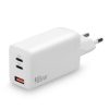 Cargador de pared everActive GaN SC-650Q con puerto USB y 2x USB-C PD PPS QC4+ 65W