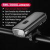 Luz delantera para bicicleta Rockbros RHL3000 