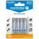 4x Pilas recargables everActive R03/AAA Ni-MH 800 mAh 