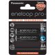 2x Panasonic Eneloop PRO R6/AA 2500mAh Ni-MH BK-3HCDE Pilas recargables