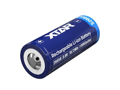 XTAR 26650 - 5200mAh, 3.6V - 3.7V Li-Ion batería protegida