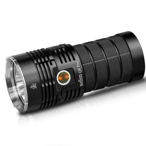 Sofirn Q8Pro Potente linterna recargable USB C de 11000 Lumen, con 4* LEDs Cree XHP50.2 Anduril 2 UI 