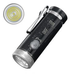   Linterna mini EDC Sofirn SC02 de 330 lúmenes, LED de 90 CRI, recargable por USB-C, lámpara de llavero con indicador RGB y luz lateral