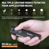 Wurkkos HD01 Linterna recargable EDC con luz de haz largo y luz de inundación lateral (90CRI)/Luz RGB/Interruptor doble/Cola magnética