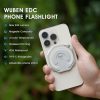 Wuben E1 linterna selfie recargable para teléfono - blanca